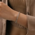 thumbnail image 3 of Stainless Steel Classic Simple Plain Chain Style Bracelet, 3 of 12