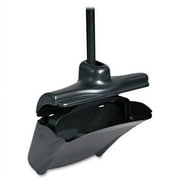 Rubbermaid Commercial Lobby Pro Upright Dust Pan Plastic - Black - 6 / Carton