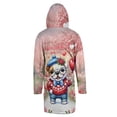 thumbnail image 2 of Happy Valentine’s Day Adorable Bulldog Puppy Holding Heart Balloon All Over Print 3D Hooded Duffle Toggle Coat Dog Lover Gifts Idea - 00030, 2 of 6