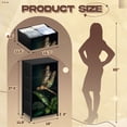 thumbnail image 3 of Dresser for Bedroom with 4 Storage Drawers Golden Dragonfly Perched Green Leaf Wings Natural Lighting Dressers Chest of Drawers Steel Framed Fabric Closet Organizers for Dorm Entryway End Table, 3 of 8