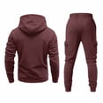thumbnail image 4 of CONFREE Mens Sweatsuit 2 Peice Sets Athletic Tracksuit for Men Usa Flag Graphic Hoodies Joggers Outfits Cozy Fall Winter Track Suits Set, 4 of 4