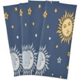thumbnail image 2 of SKYSONIC 1 Pack Bohemian Sun Star Kitchen Towels Soft Absorbent Dish Towels Reusable Tea Towels Set 28 x 18 Inch, 2 of 7