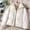 White, variant on Vivianyn HD Women's Stand Collar Puffer Jacket, Zipper Pockets Warm Winter Short Coat,Red,Size M-XXL