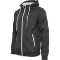 thumbnail image 4 of Build Your Brand Mens Zip Up Wind Runner Jacket, 4 of 5