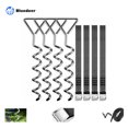 thumbnail image 1 of Estacas de anclaje en espiral Correas de ajuste Kit de anclaje Resistencia 900 kg Fijaciones de acero inoxidable para seguridad de trampolín, 1 of 5