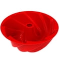 thumbnail image 1 of [Rojo Embolsado Individualmente 0 15] Molde para Hornear Gasa Gugu Mousshofer Savarin Hueco 9 Pulgadas Herramienta para Hornear Molde para Pasteles Silicona en Espiral Ciclón, 1 of 9