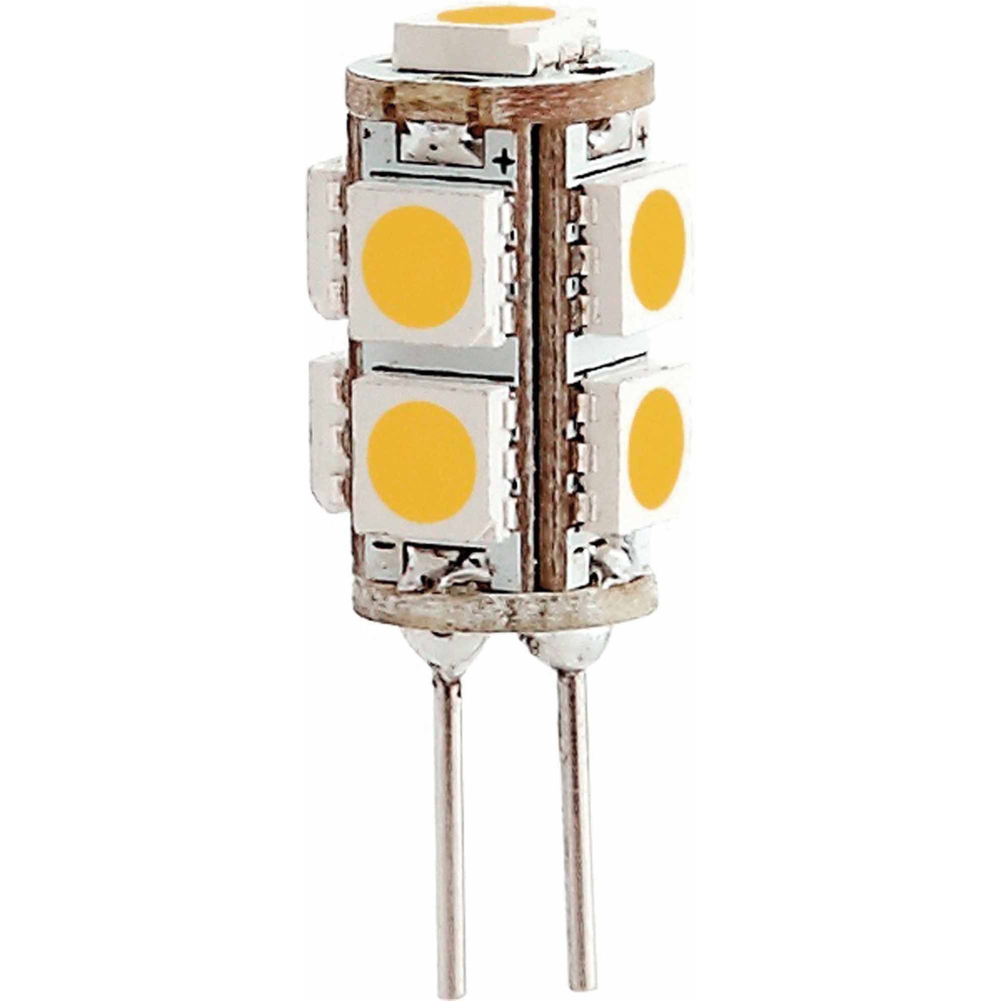 Green LongLife 12V LED Light Bulb Tower with G4 Base, 100 Lumens, Warm