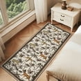 thumbnail image 2 of GlowSol 2'x6' Jungle Animal Print Runner Rug Soft Non-Slip Bedroom Runner Rug Washable Indoor Runners for Kitchen Hallway Laundry, Taupe, 2 of 7