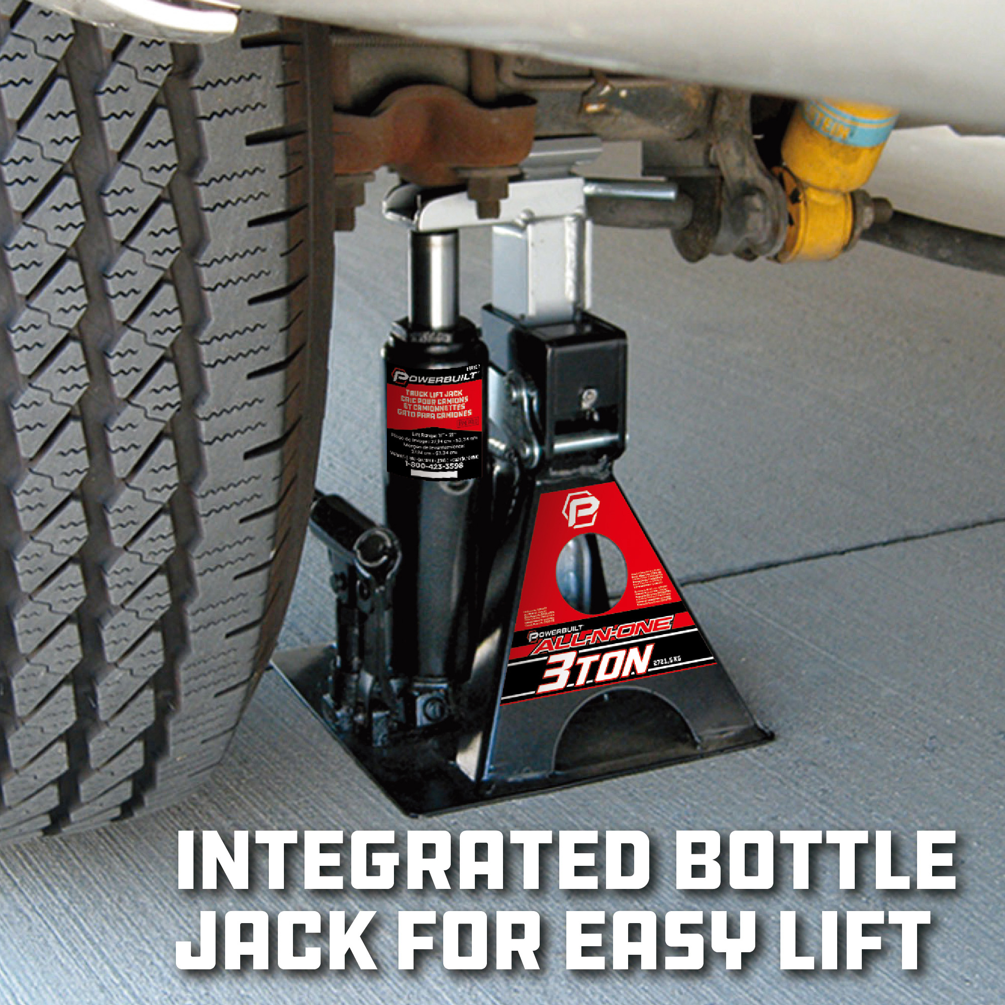 Powerbuilt 3 Ton All-in-One Jackstand/Bottle Jack - 640912 - image 4 of 6