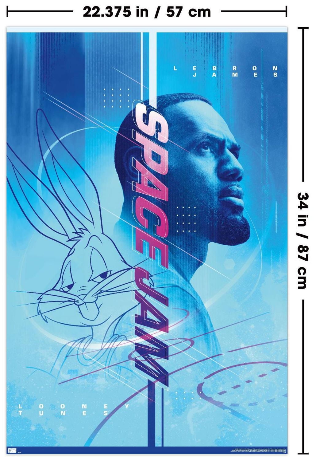 Space Jam: A New Legacy - Teaser Wall Poster, 22.375" x 34"