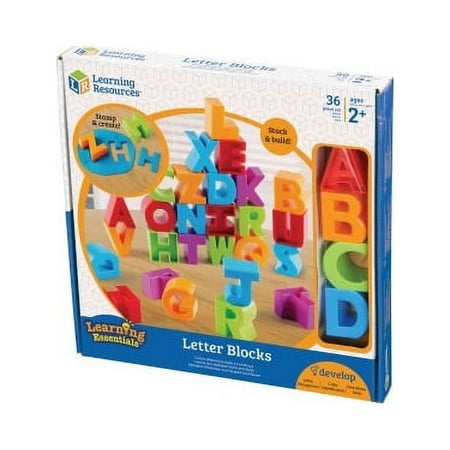UPC: 0765023077186 | Learning Resources LRNLER7718 Letter Blocks 1 / Set Multi