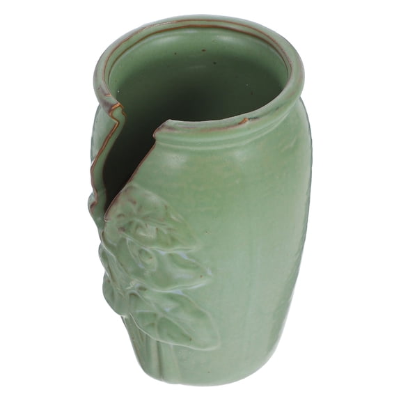 Worgeous Green Ceramic Planter with Multiple Openings for Gardening Use Lightweight and Durable 7.5 inch