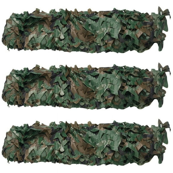 3X Hunting Camouflage Nets Netting Blinds Great for Sunshade Camping Hunting Decoration,3Mx2M