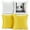 Yellow, variant on Clara Clark Plush Solid Decorative Microfiber Square Throw Pillow Cover with Throw Pillow Insert for Couch, Yellow, 20"x20"", 4 Piece Decorative Soft Throw Pillow Set