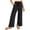 0##Black353, variant on Lullu Girls Pants Kids Summer Casual Beach Loose Long Trousers with Pockets, Black, Sizes 5-14