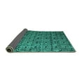 thumbnail image 2 of Ahgly Company Indoor Rectangle Abstract Turquoise Blue Modern Area Rugs, 7' x 10', 2 of 4