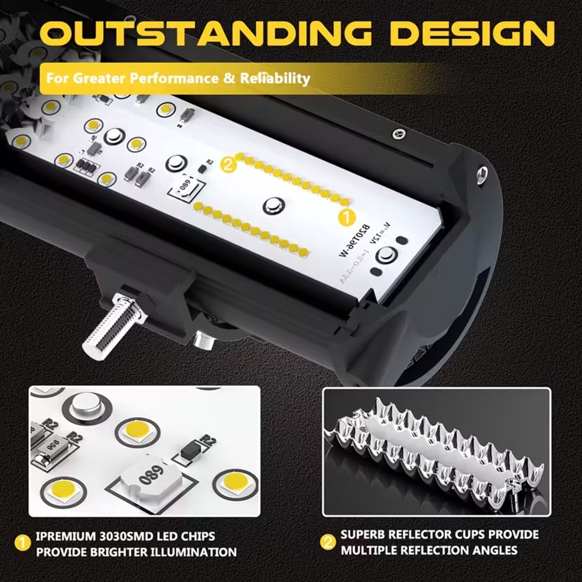 LEDMIRCY 20Inch LED Light Bar and 4Inch LED Pod Lights 2PCS with Rocker Switch Wiring Harness Kit Off Road Lights Spot Flood Combo Beam LED Driving Light Bar for Trucks ATV UTV SUV Tractor Boat