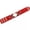 Silver Red, variant on Monogram Blank Round Leather Cuff Wrap Snap Bracelet Women Men Engraved Bracelet