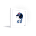thumbnail image 5 of Gallery Pops MLB Chicago Cubs - Drip Helmet Wall Art, White Framed Version, 12" x 12", 5 of 5