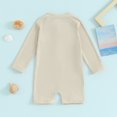 thumbnail image 3 of Bagilaanoe Toddler Baby Girl Boy One-Piece Swimsuit Long Sleeve Zipper Rashguard Swimwear 3M 6M 12M 2T 3T 4T Kids Bathing Suit, 3 of 7