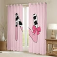 thumbnail image 2 of Erosebridal Letter Initial O Curtains and Drapes (38Wx54L),Kawaii Bow 30%-50% Blackout Curtains for Bedroom,Curtains for Living Room,Cow Print Decor, 2 of 6