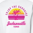 thumbnail image 3 of Inktastic Summer Enjoy the Sunshine Jacksonville Florida in Pink Adult Sweatshirt, 3 of 4