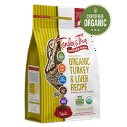 Angle View: Tender & True Organic Turkey & Liver Recipe Dry Cat Food, 3 lb bag
