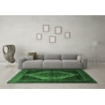 thumbnail image 3 of Ahgly Company Indoor Square Persian Emerald Green Traditional Area Rugs, 6' Square, 3 of 4