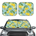 thumbnail image 2 of Naloa Lemon 2 Piece Foldable Car Sun Shades, Car Windshield Sunshade, Front Window Sunshade for Car, Truck, SUV - Small, 2 of 7