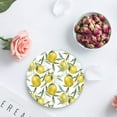 thumbnail image 4 of FMSHPON Lemon Set of 8 Round Coaster for Drinks, Absorbent Ceramic Stone Coasters Cup Mat with Cork Base for Home Kitchen Room Coffee Table Bar Decor, 4 of 6
