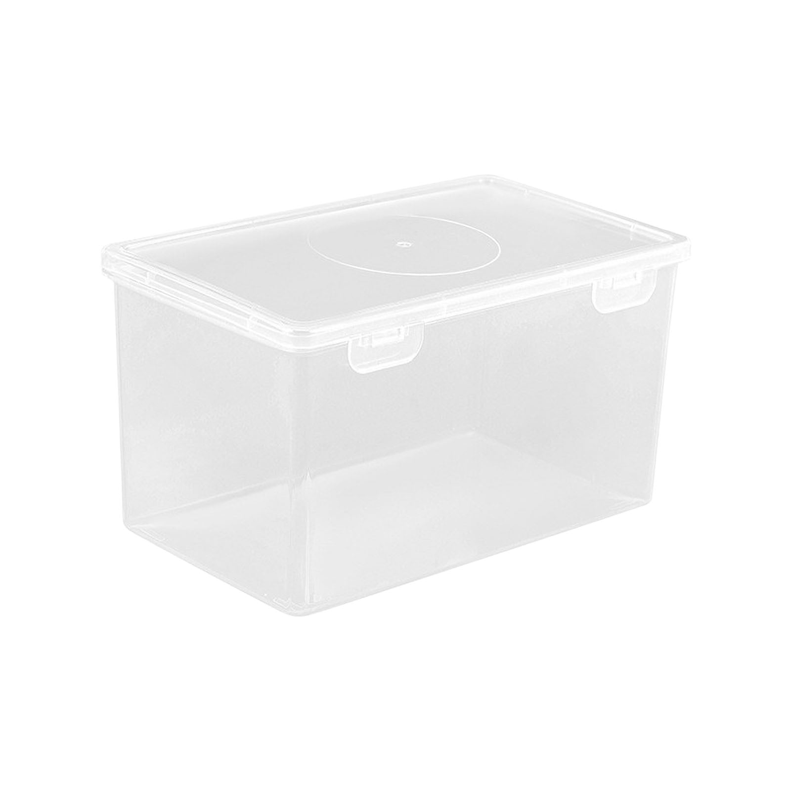 Extra Large Capacity Plastic Pencil Box Stackable Translucent Clear Pencil Case - Office Supplies Storage Organizer for Gel Pens Erasers Tape Markers Pencils