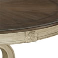 thumbnail image 6 of Furniture of America Clyde Wood 7-Piece Round Dining Table Set in Antique White, 6 of 13