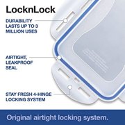 LocknLock Pantry Rectangular Storage Container Set, 4-Piece, Clear