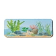 thumbnail image 1 of Graphic Beach Computer Mouse Pad, Cartoon Composition of Underwater Botany with Sea Plants and Rocks, Rectangle Non-Slip Rubber Mousepad Large, 31" x 12", Pale Blue Multicolor, by Ambesonne, 1 of 2