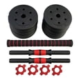 thumbnail image 1 of Set de pesas de vinil de 15 kg con barras Athletic Works WMW-7943-15KG, 1 of 4
