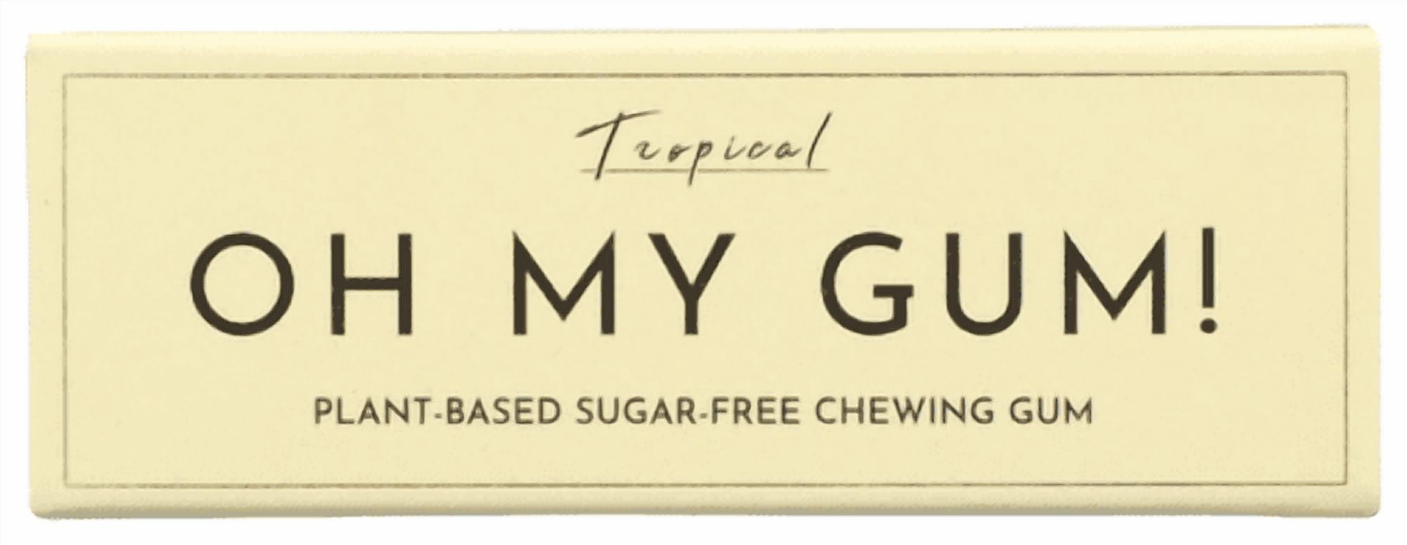 Pack of 12 Oh My Gum Tropical Chewing Gum 10 Pc