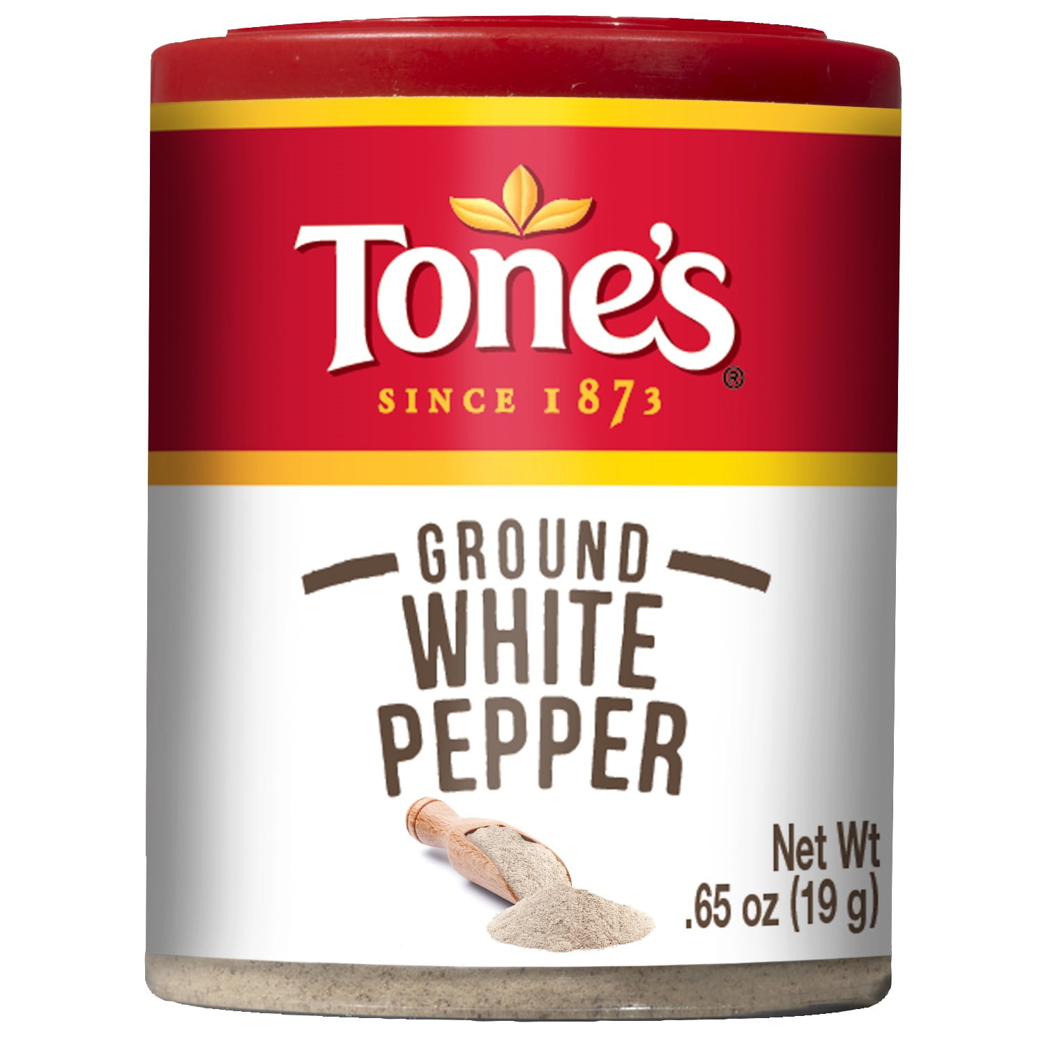 Tone's Ground White Pepper, 0.65 oz