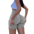 thumbnail image 2 of Gray Women's Yoga Shorts, Women'S Spring And Summer High Waisted Running And Cycling Pants Yoga Shorts Fitness Shorts Sports Cycling Shorts Yoga Pants,Women's Yoga Shorts XL, 2 of 4