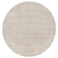 thumbnail image 2 of Safavieh Easy Care Edythe Solid Machine Washable Area Rug, Light Gray, 5' x 5' Round, 2 of 7