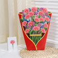 thumbnail image 1 of Ramo de flores de papel 3D, tarjetas de felicitación de cumpleaños, tarjetas emergentes, regalos de felicitación para mujeres, Jefe, mejores amigos, madre, Padres, 1 of 4