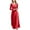 Red, variant on Women's Vintage Trumpet Sleeve Sweetheart Dress - Gothic Court Style, Plus Size, Long Length, Polyester Fabric