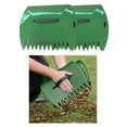 thumbnail image 6 of Openpig Leaf Scoop Plastic Garden Hand Rake Large Sized Green Color for Picking Up Leaves Grass Clippings and Garbage, 6 of 7