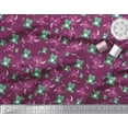 thumbnail image 3 of Soimoi Polyester Crepe Fabric Floral & Frog Cartoon Print Fabric by The Yard 42 Inch Wide, 3 of 3