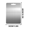 thumbnail image 3 of LACKUST Food Grade Stainless Steel Cutting Board,Cutting Boards for Kitchen Clearance,304,Dishwasher Safe,for Meat,Fruit,Veg,D, 3 of 6