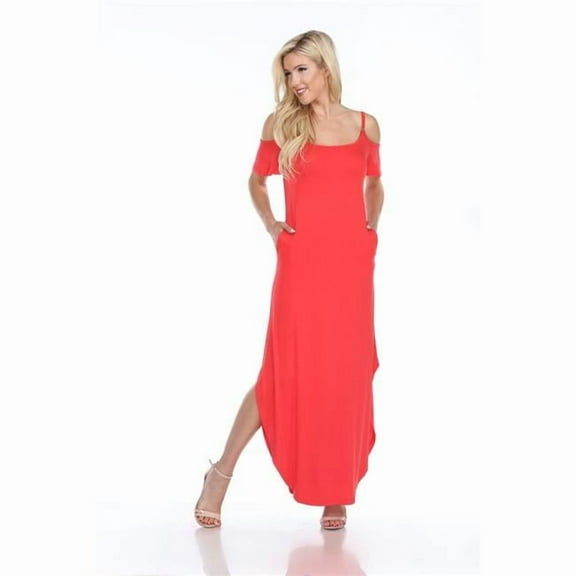 3101-04-L Lexi Maxi Dress, Red - Large