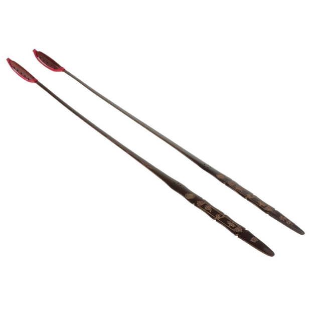 1 Pair Chinese Dulcimer Beaters Red Head Perform Sticks Mallets
