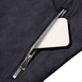 thumbnail image 6 of BiZtdJrK Faux Pu Leather Jacket Men Stand Collar Full Zip Motorcycle Jacket Waterproof Windproof Biker Bomber Jackets Black,L, 6 of 9