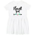 thumbnail image 3 of Inktastic Flower Girl with Arrow and Flowers Girls Toddler Dress, 3 of 5