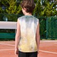 thumbnail image 6 of Ruyang Kids Boys Sleeveless Tank Top Gradient Pastel Print Round Neck Vests Tees Summer Beach Swim Casual Football Basketball Vests, 6 of 7