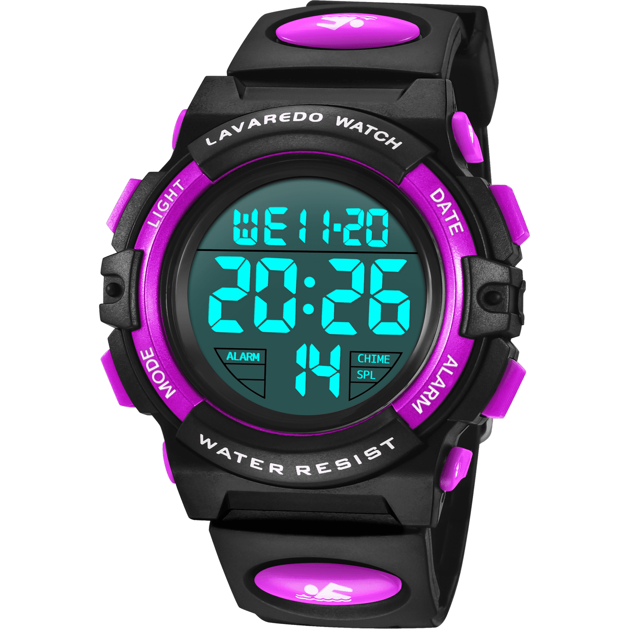 Digital Sport Wristwatch for Age 4-12 Outdoor Multifunctional Waterproof Watch Christmas Birthday Gift for Age 4-12
